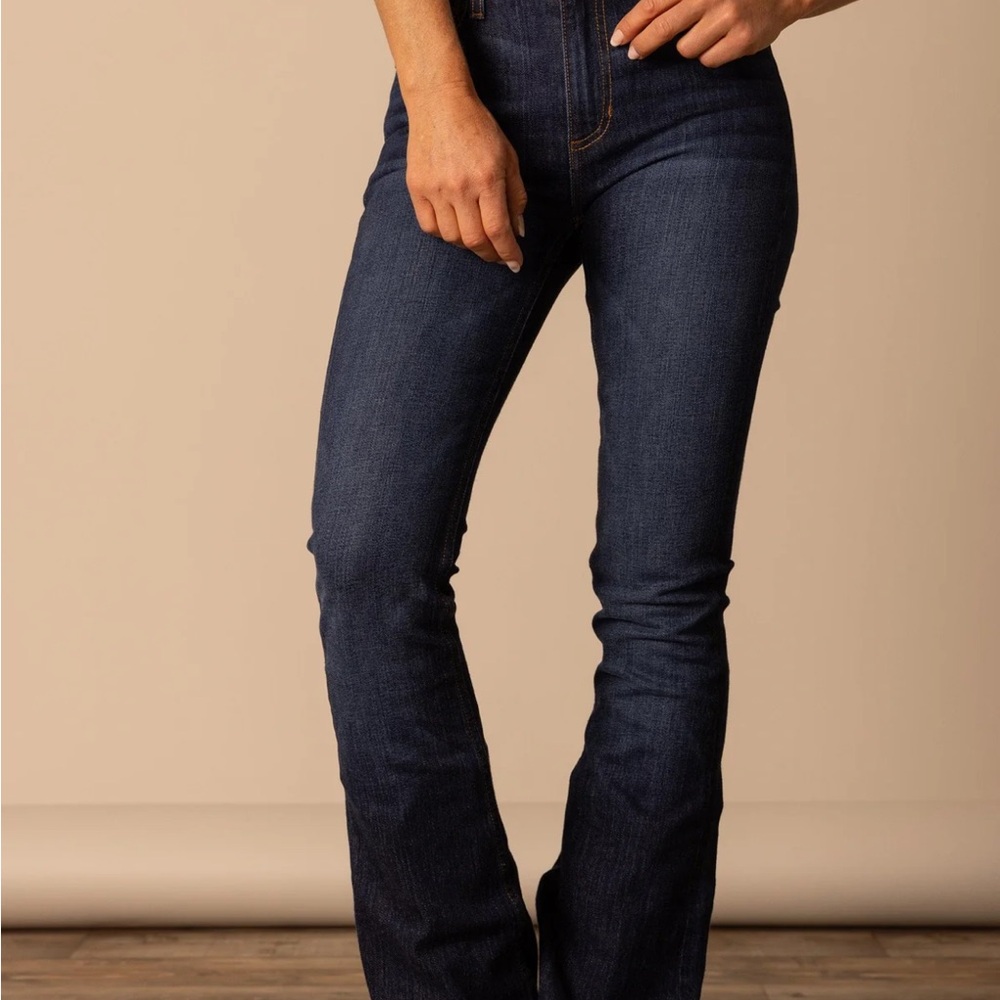 Kimes Ranch Dark Blue Flare Jeans
